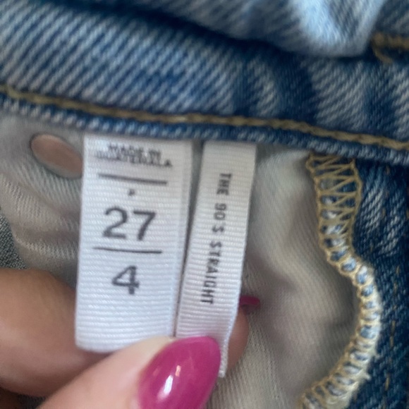 The Loft Jeans in style 90s Straight light indigo, size 27/4 petite - Picture 5 of 7